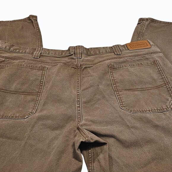CE Schmidt Workwear Canvas Carpenter Pants Utility Tough 44" W x 31" L  Brown - Picture 5 of 13